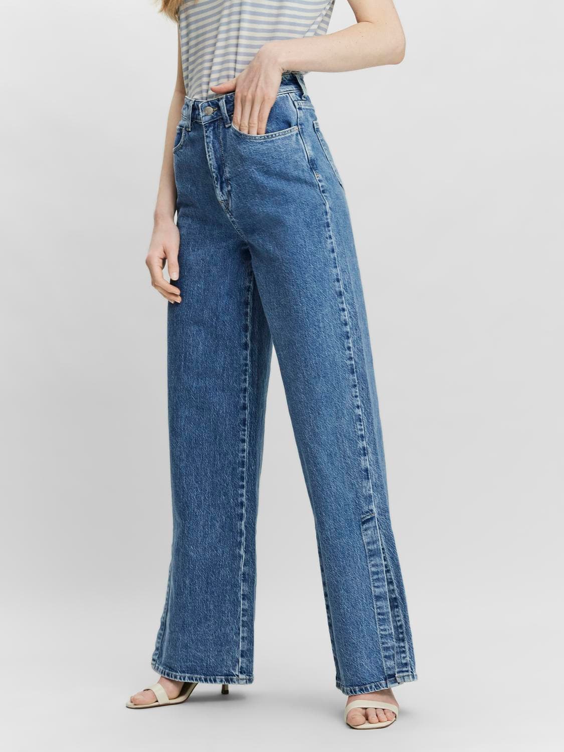Kathy Gallabuxur Með Klauf - Vero Moda
