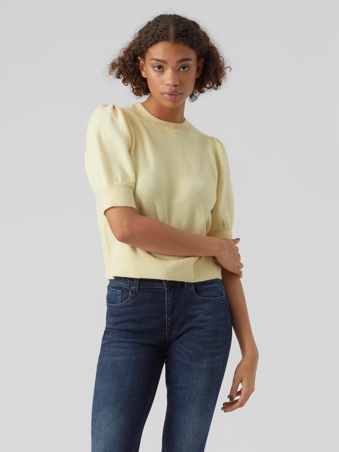 Vmdoffy 2/4 O-Neck Pullover Ga Noos - Vero Moda