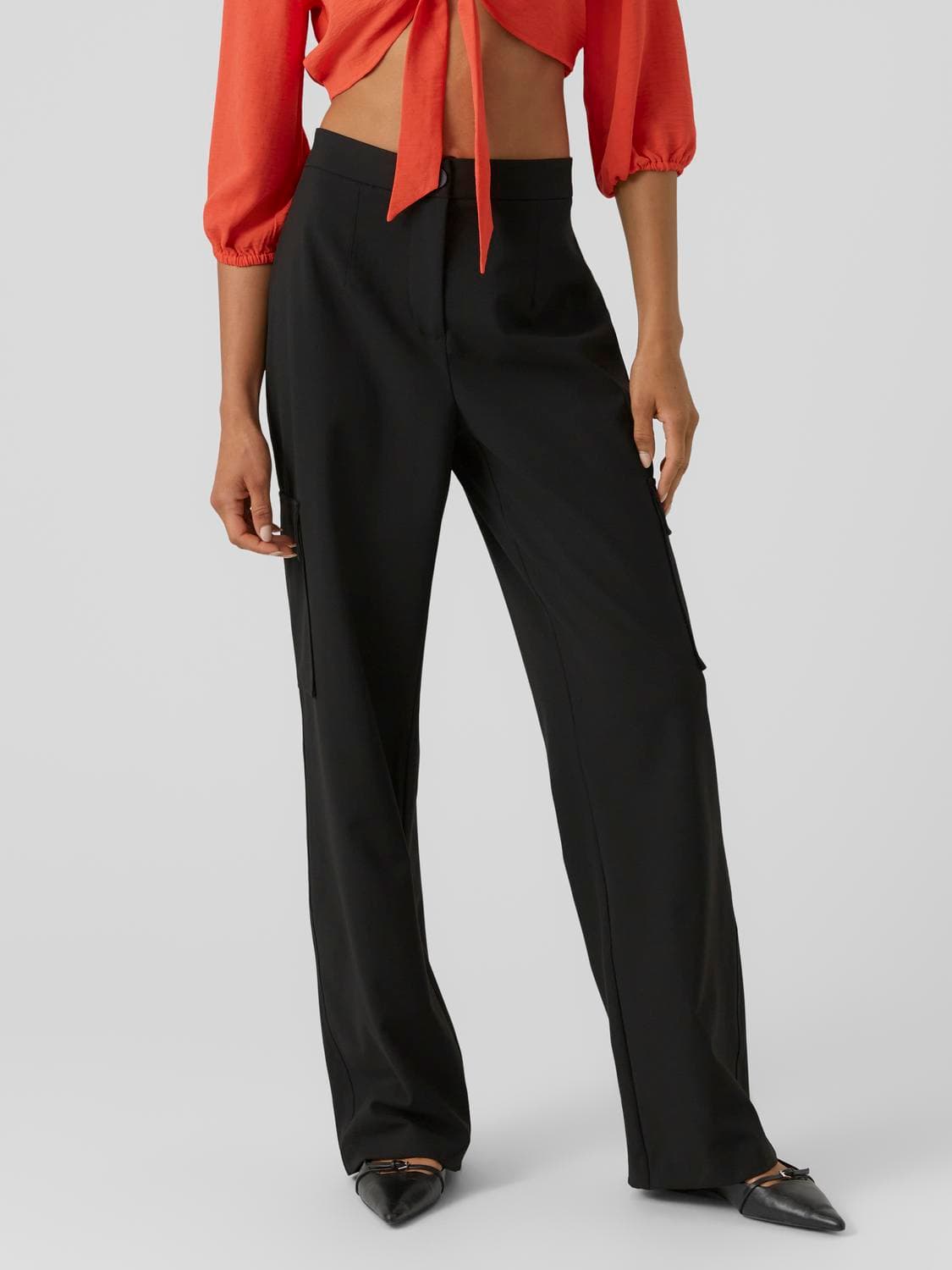 Sasie Wide Cargo Buxur - Vero Moda