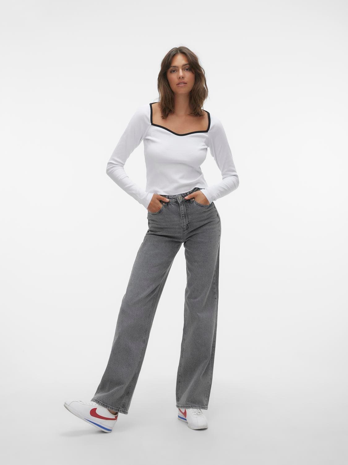 Vmtessa Hr Wide Jeans Ra206 Ga Noos - Vero Moda