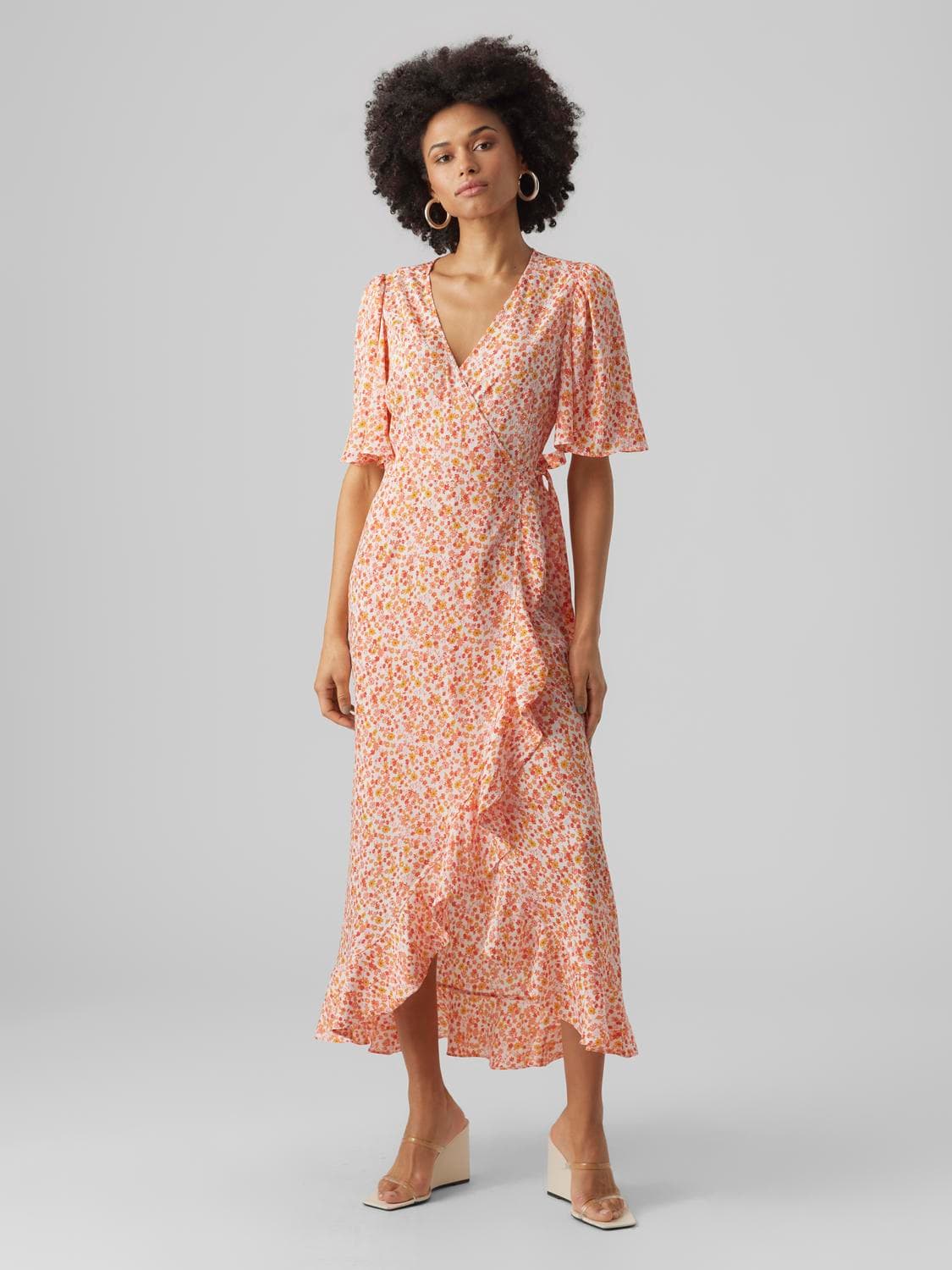 Emma Henna Wrap Kjóll - Vero Moda