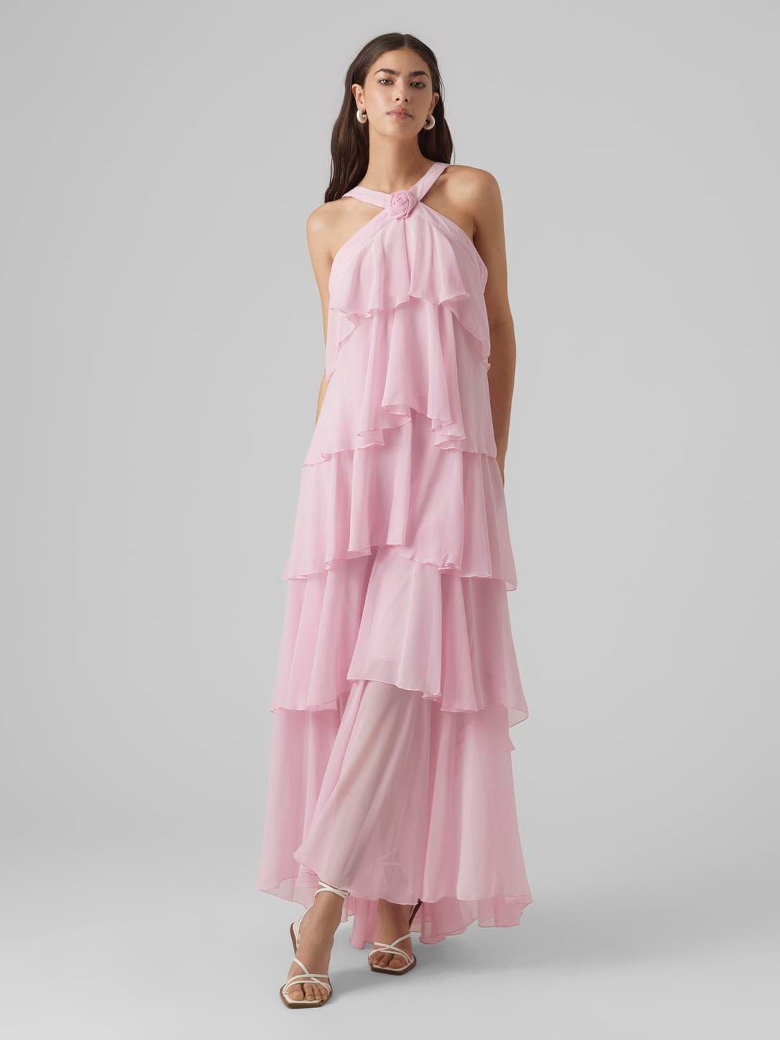 Vmfelicia Sl Ruffle Maxi Dress Exp - Vero Moda