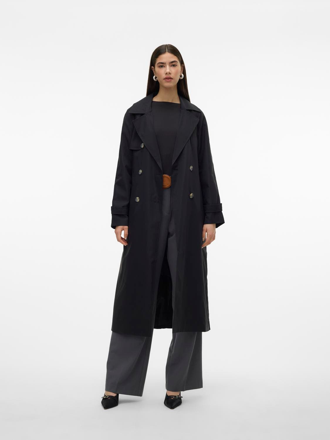 Vmtessagold Long Trenchcoat - Vero Moda