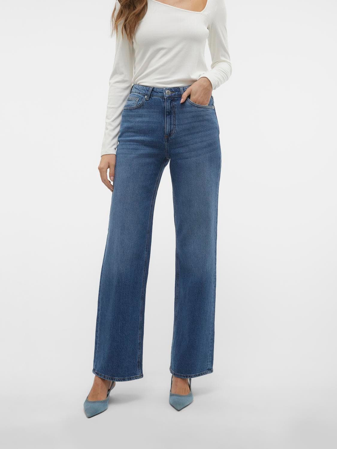Vmtessa Hr Wide Jeans Ra380 Ga Noos - Vero Moda