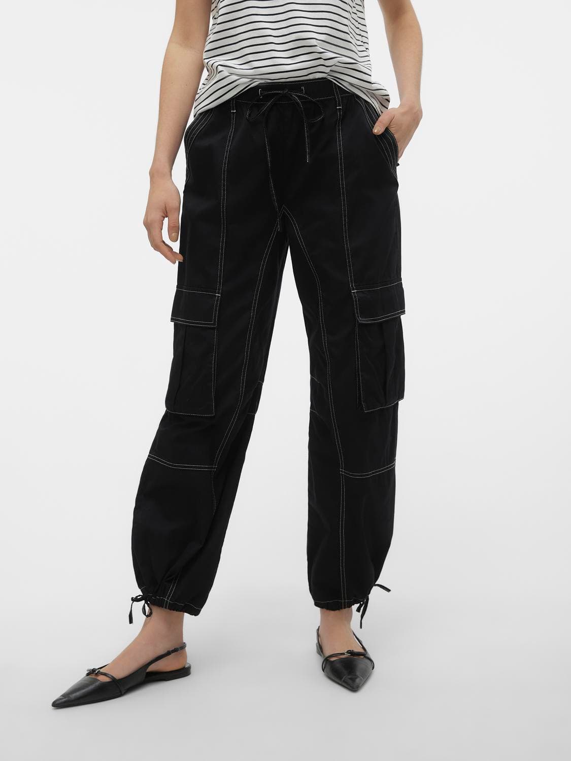 Vmkim Mw Cotton Cargo Pant - Vero Moda