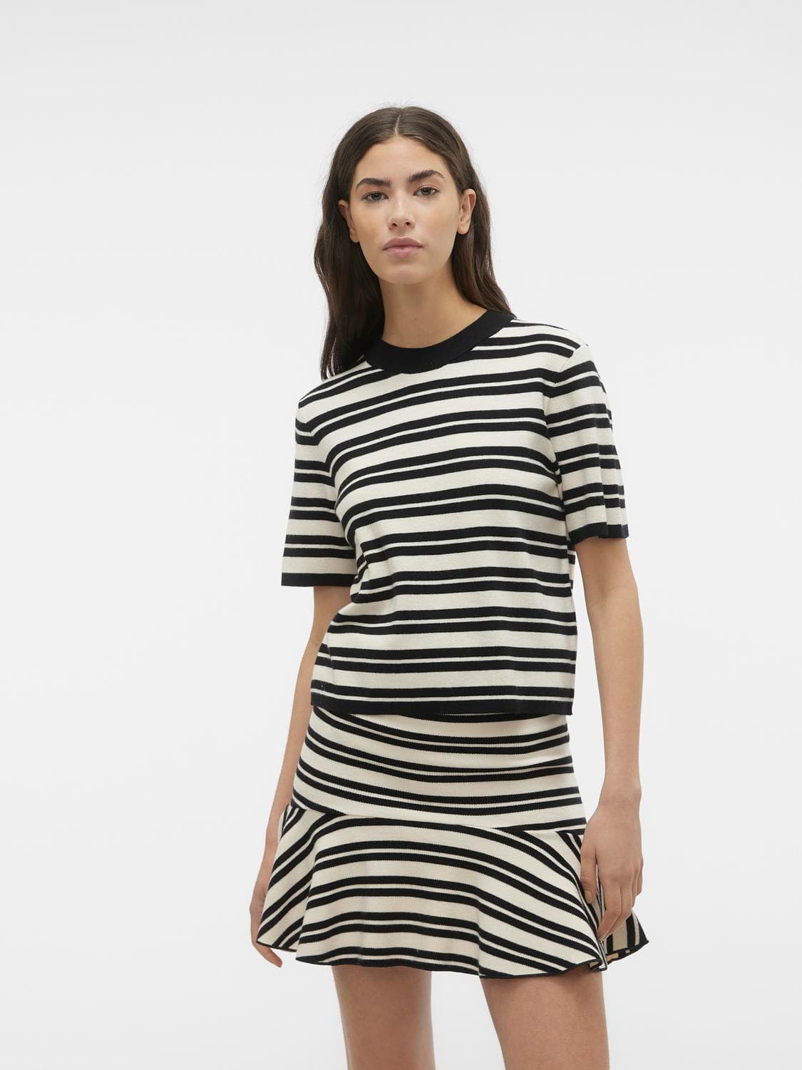 Vmgold Ss O-Neck Pullover Ga - Vero Moda