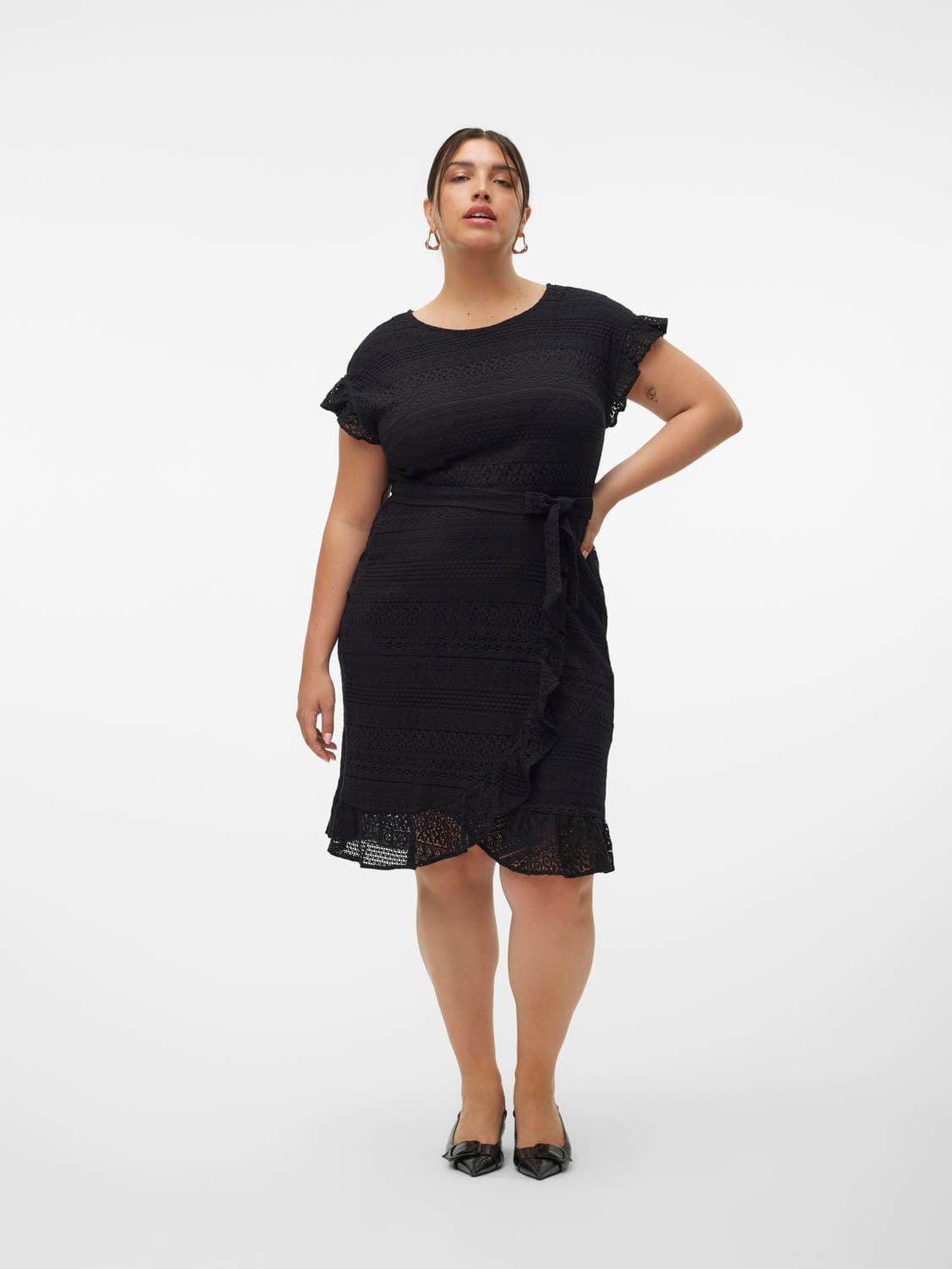 Vmchoney Lace Short Wrap Dress Ga Cur - Vero Moda