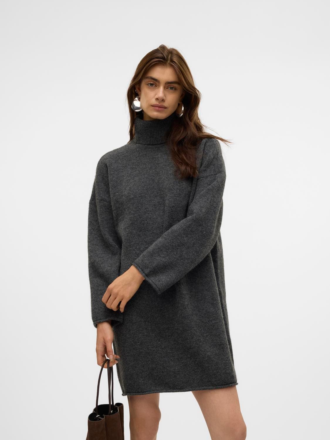 Vmgemma Ls Roll Neck Knit Dress Vma Noos - Vero Moda