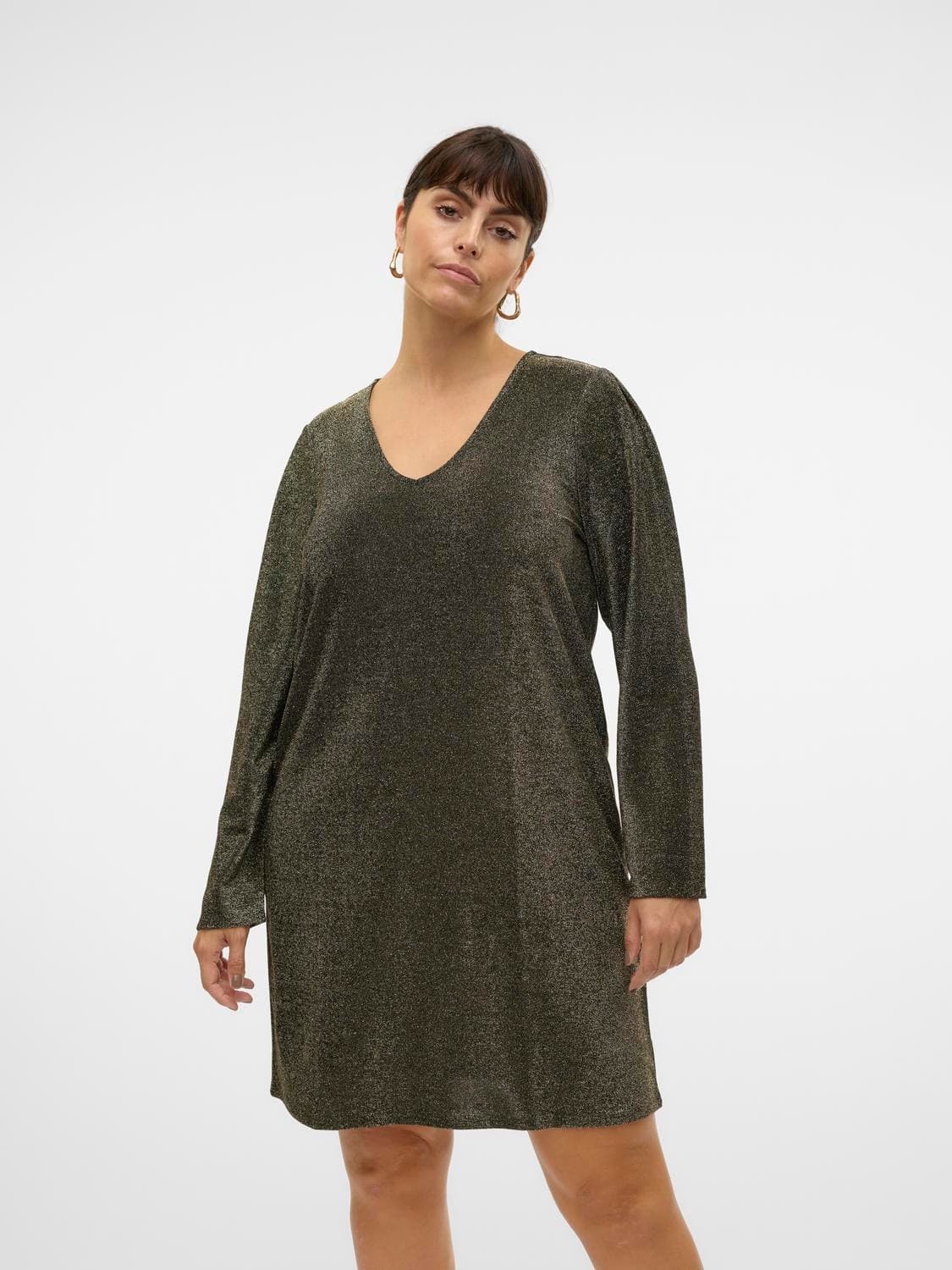 Vmcroxanne L/S Short Dress Jrs Cur Ga - Vero Moda