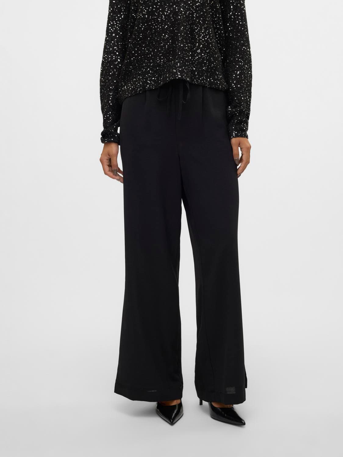 Vmalva H/W Wide Pant Wvn Ga - Vero Moda