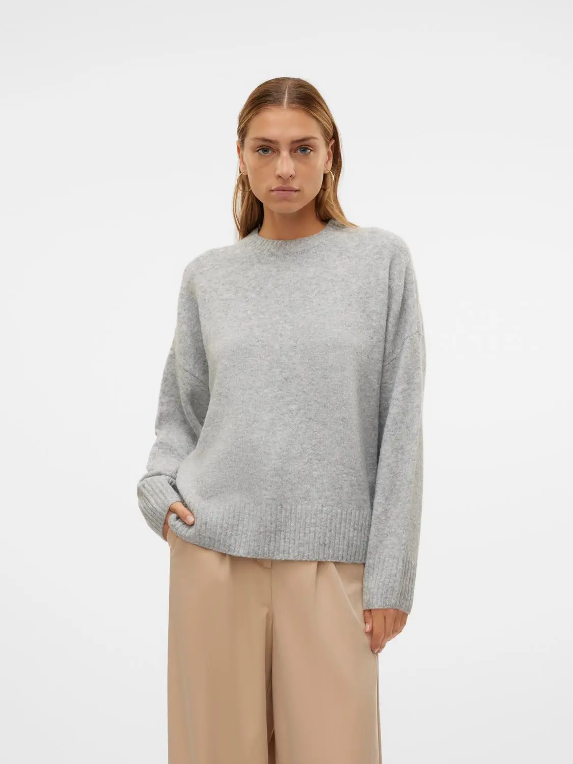 Vmboom Ls O-Neck Pullover Ga Noos - Vero Moda