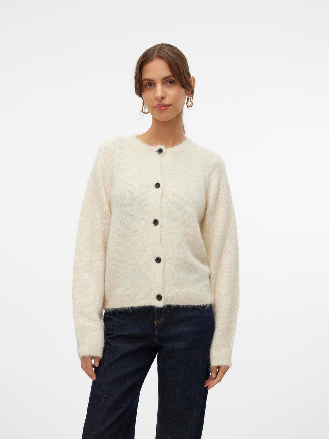 Vmnovah Ls O-Neck Button Cardi Ga Noos - Vero Moda