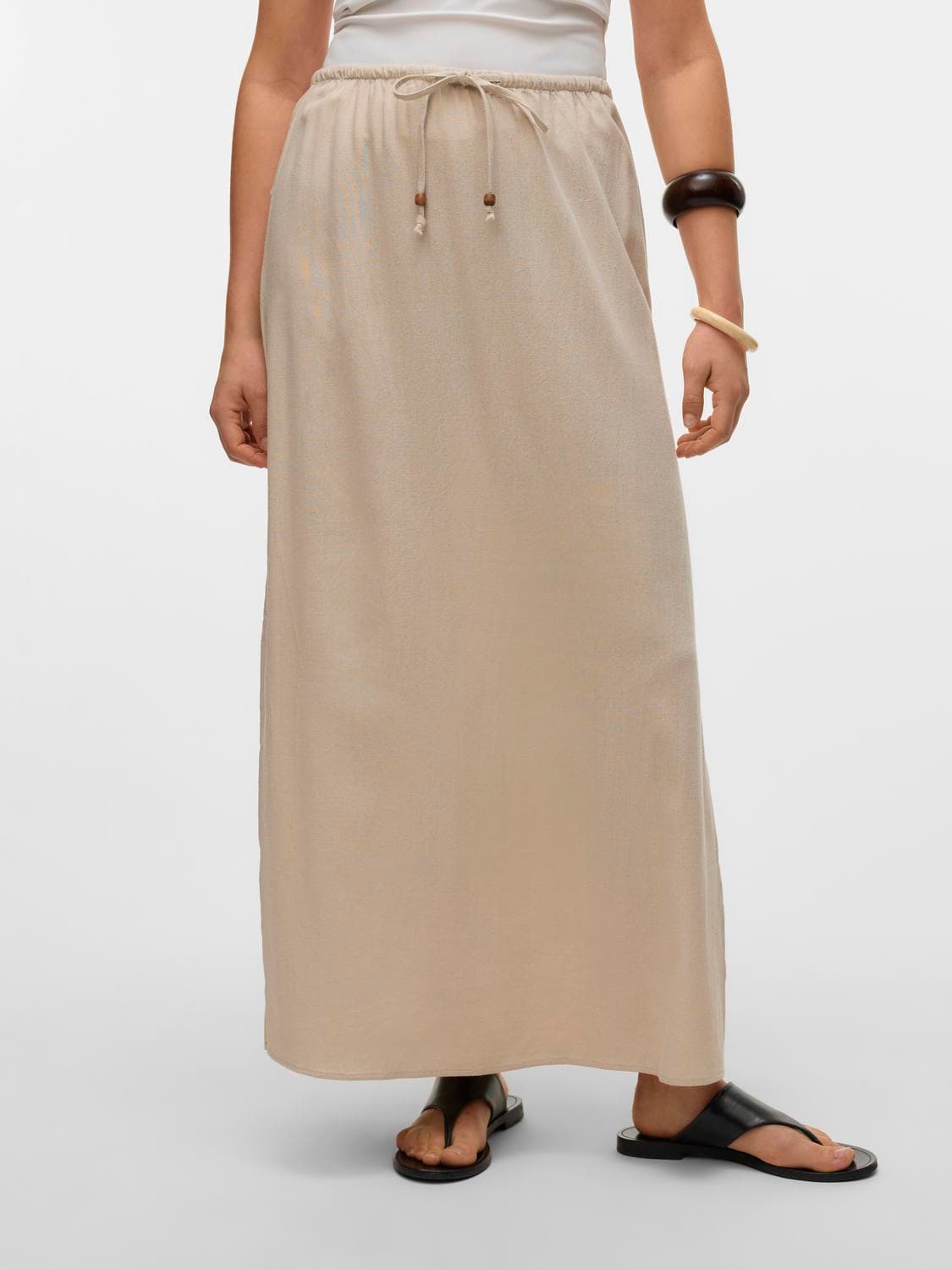 Vmmymilo M/W Slited Long Skirt Wvn Ga - Vero Moda