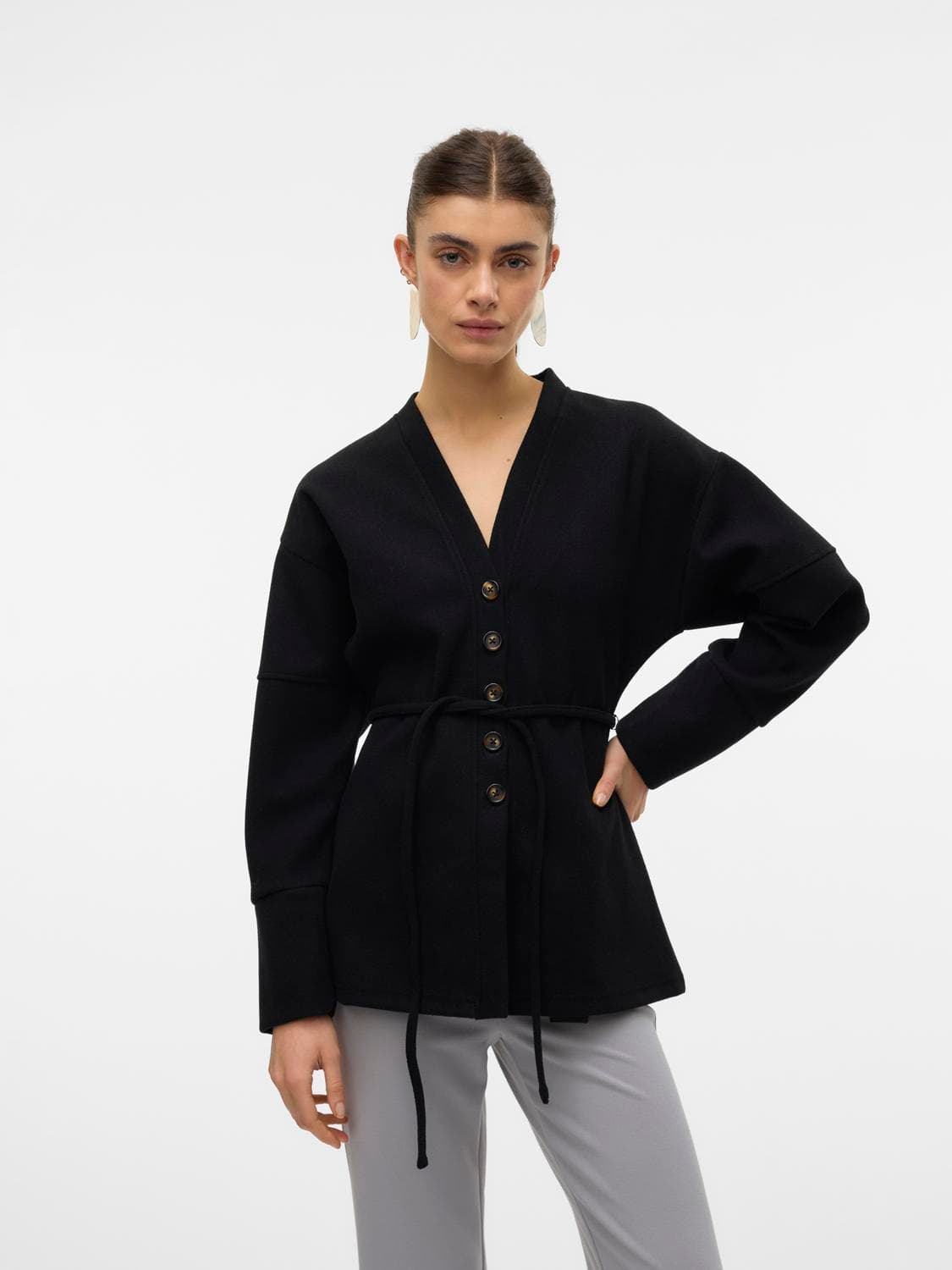 Vmkleo Ls Long Cardigan Jrs Ga - Vero Moda
