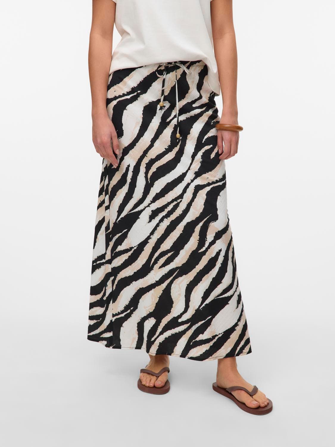Vmsara Lea Mw Long Skirt Wvn Ga - Vero Moda
