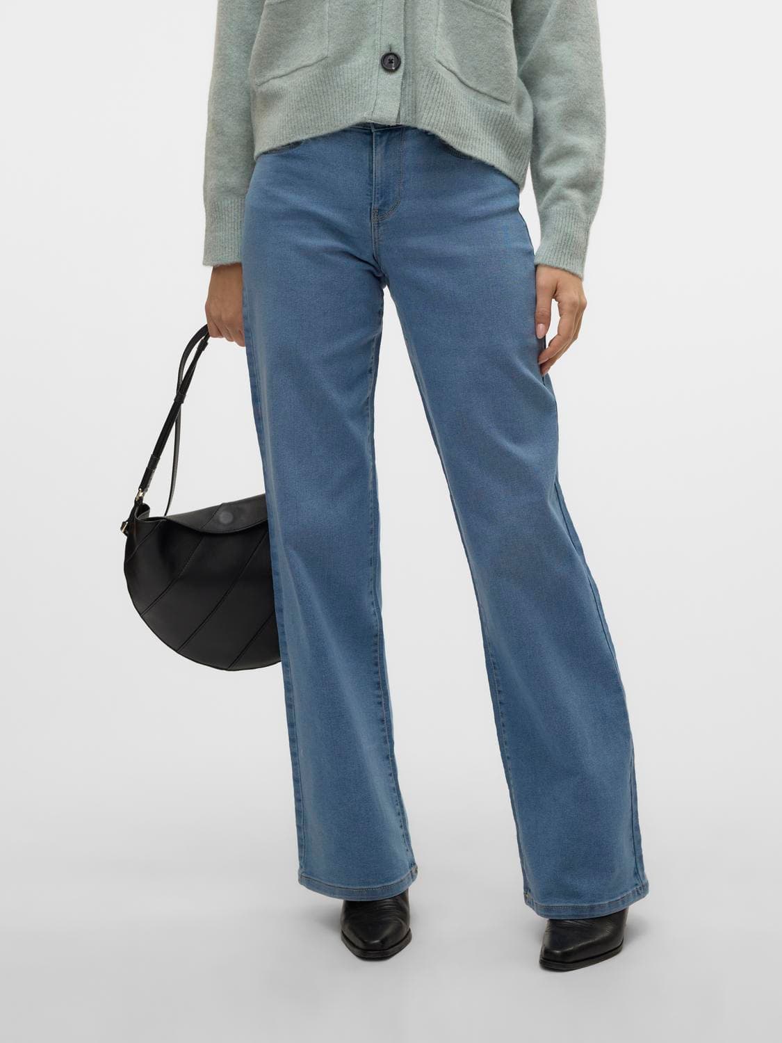 Vmelly Mr Wide Jeans Blue Noos - Vero Moda