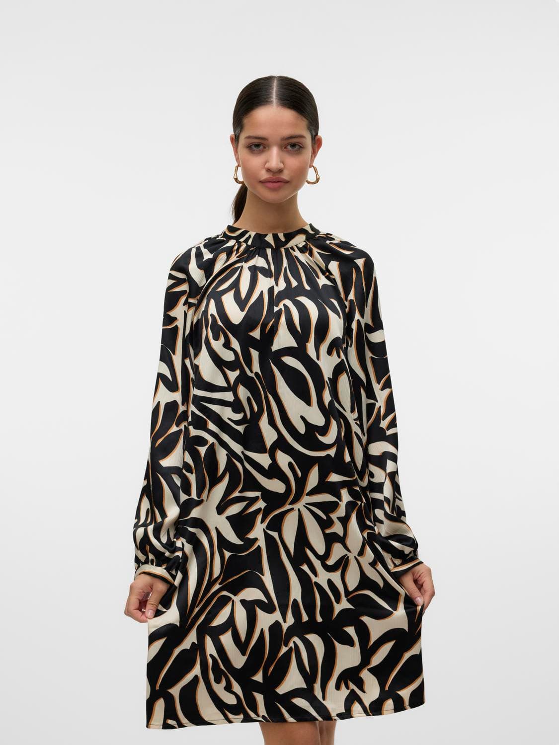 Vmvega L/S Abk Dress Wvn Btq Ga - Vero Moda