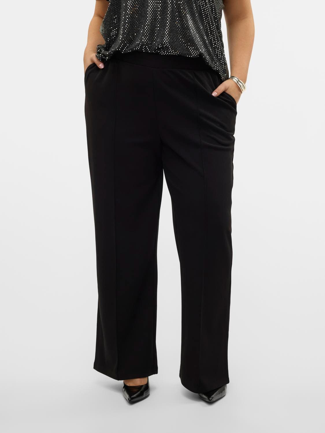 Vmcallison Hw Wide Pant Jrs Ga Cur - Vero Moda