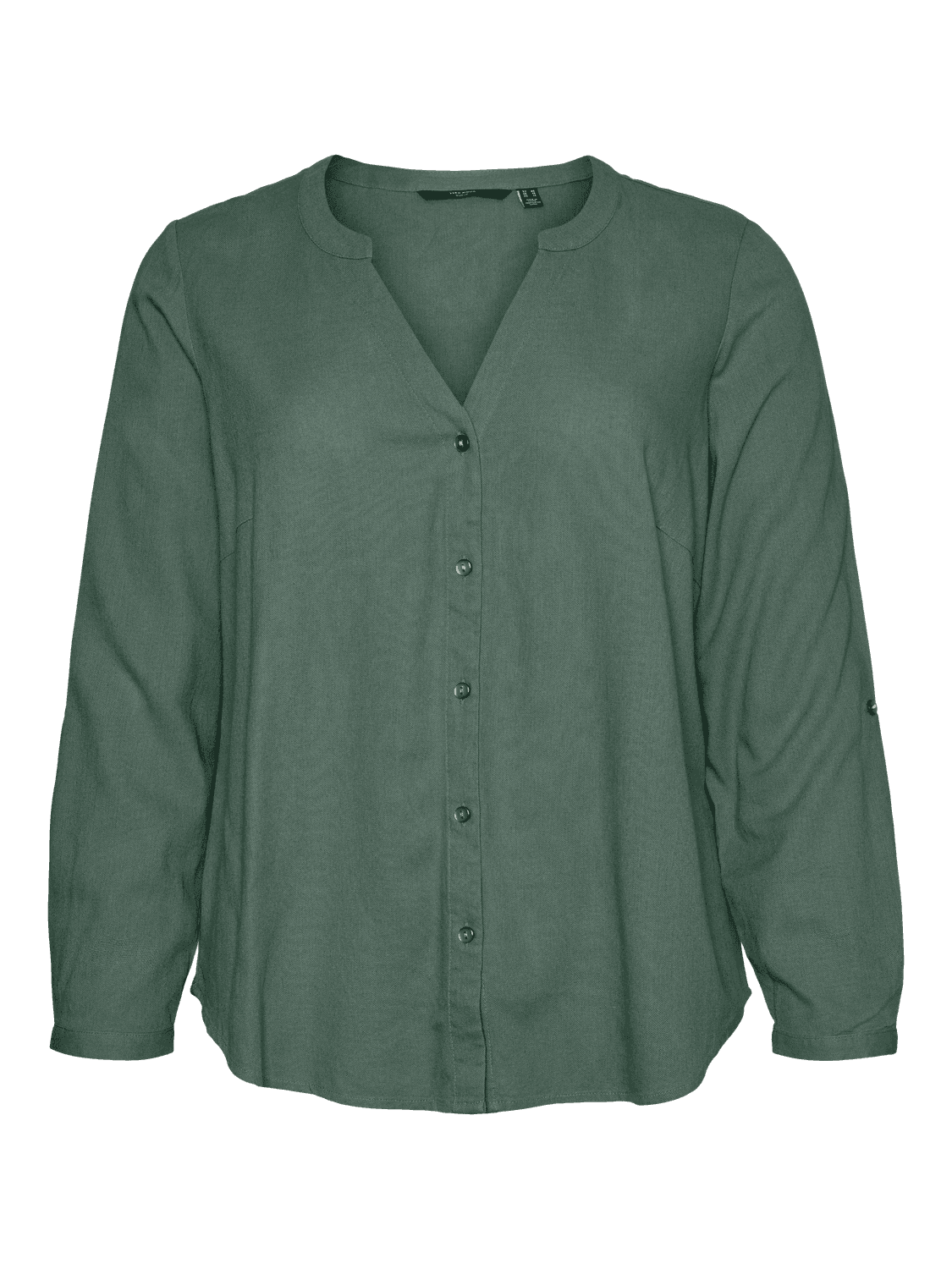 Vmcmymilo Ls V-Neck Shirt Wvn Ga Cur - Vero Moda