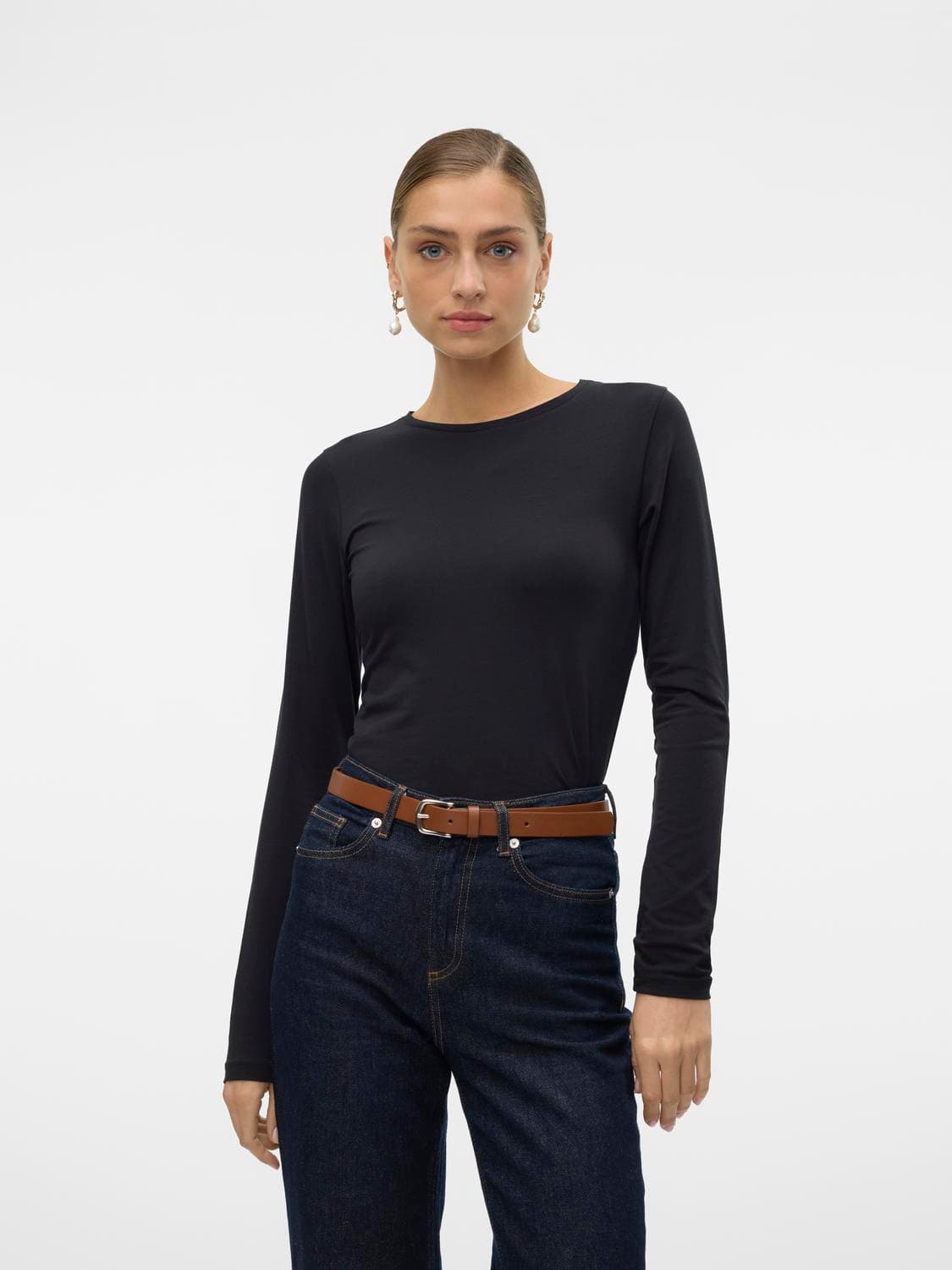 Vmlulu Ls O-Neck Top Jrs Noos - Vero Moda