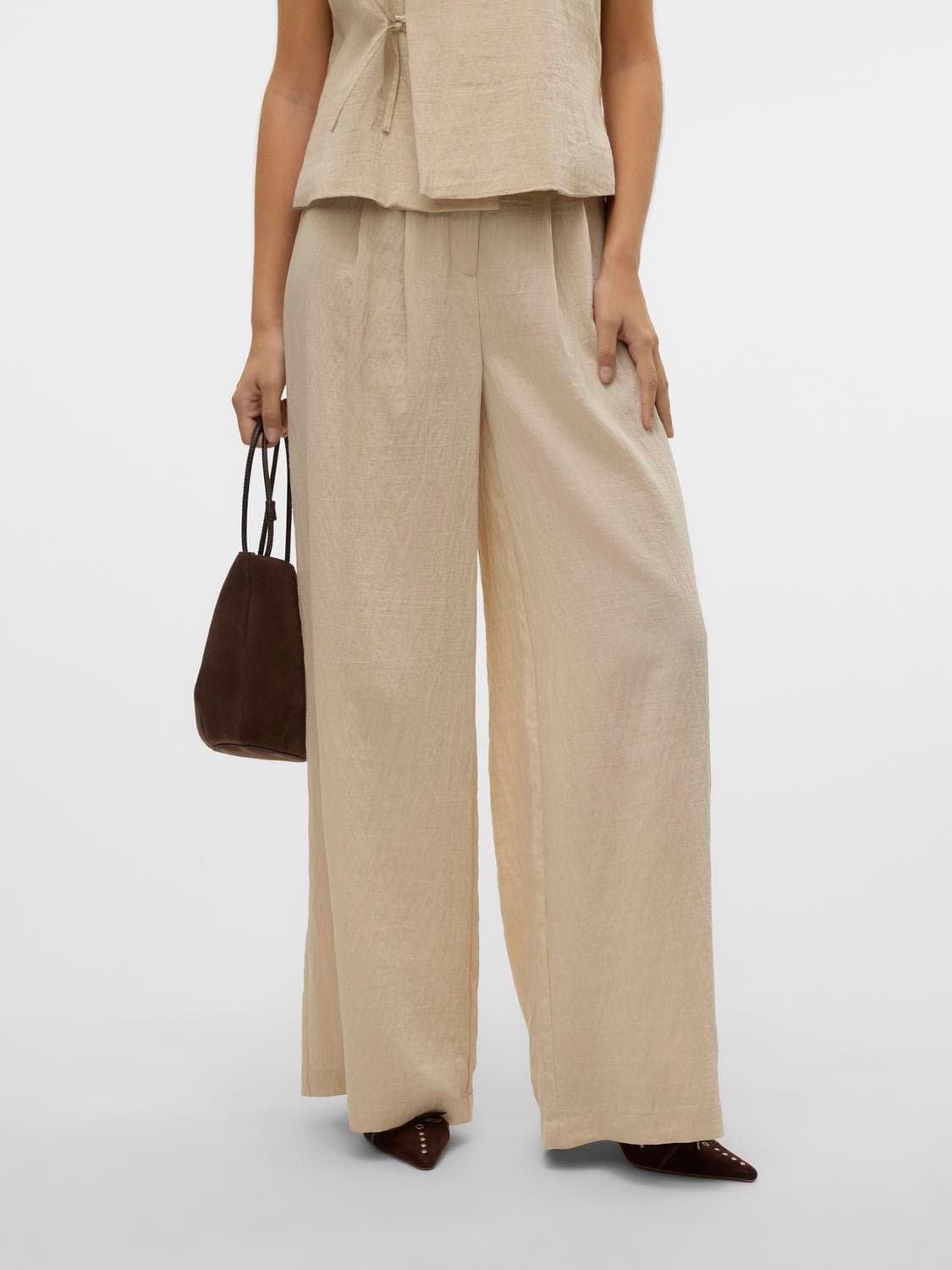Vmfea Mw Palazzo Pants - Vero Moda