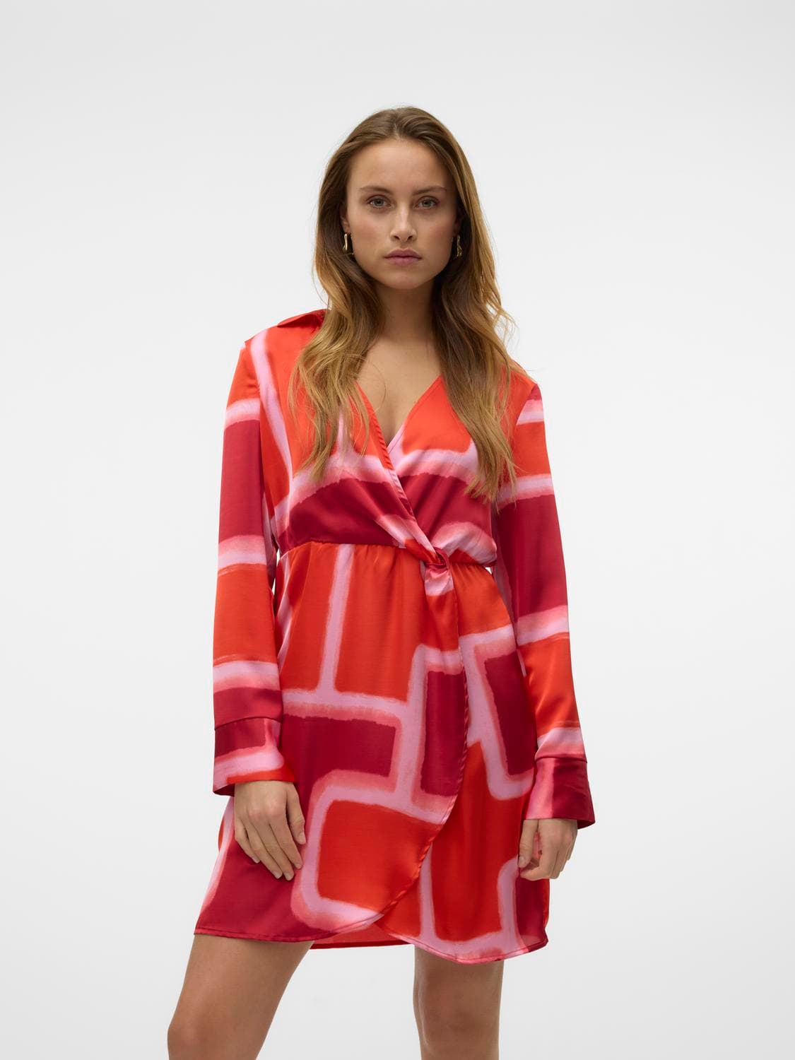 Vmreba Silba Ls Short Dress Wvn Ga - Vero Moda
