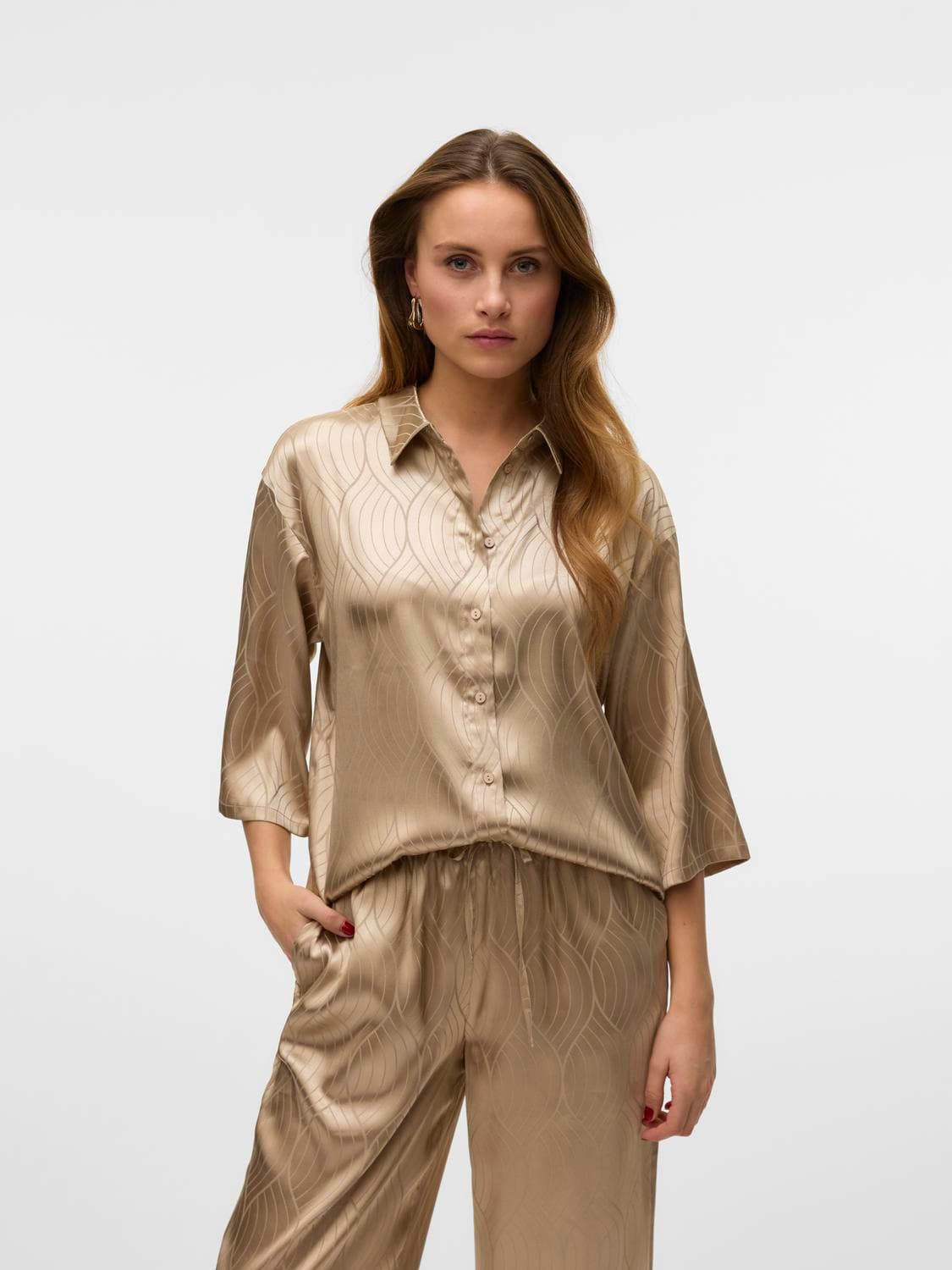 Vmbrielle 3/4 Shirt Wvn Btq - Vero Moda