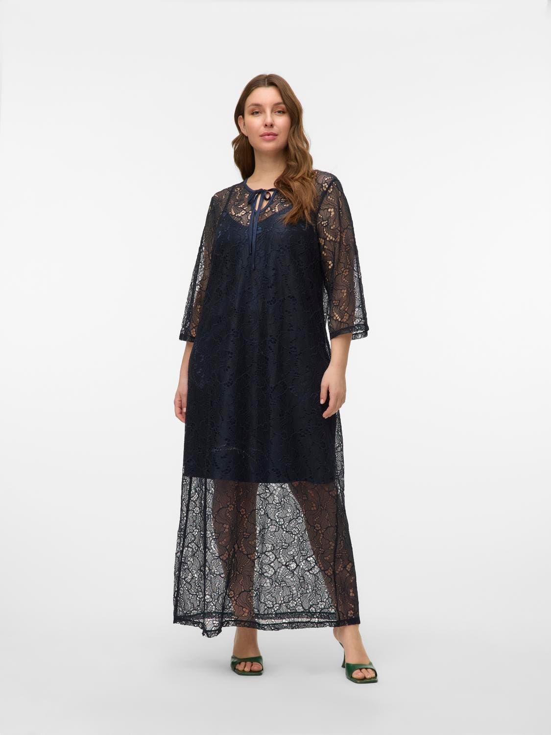 Vmcsigna 3/4 Ankle Dress Wvn Ce Cur - Vero Moda