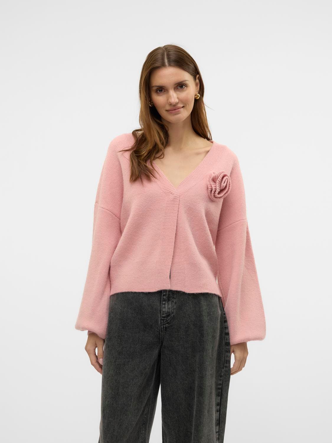 Vmcarrie Ls Knit Cardican Exp - Vero Moda