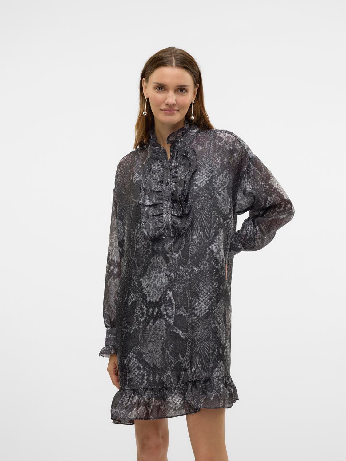 Vmwilla Ls Short Dres Wvn Faw Exp - Vero Moda