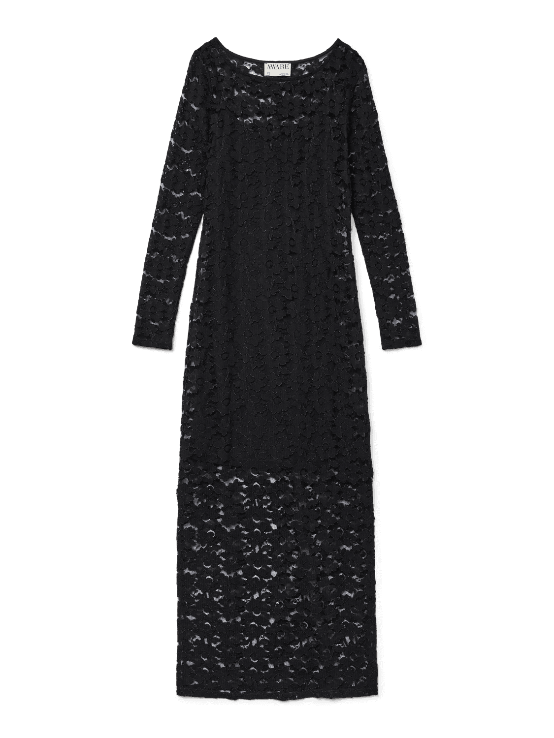 Vmpaula Ls Boatneck Ankle Lace Dress Vma - Vero Moda