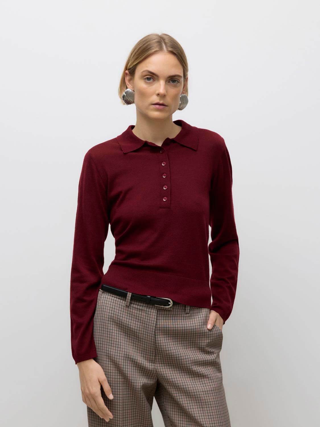 Awsikita Ls O-Neck Knit Polo Noos - Vero Moda