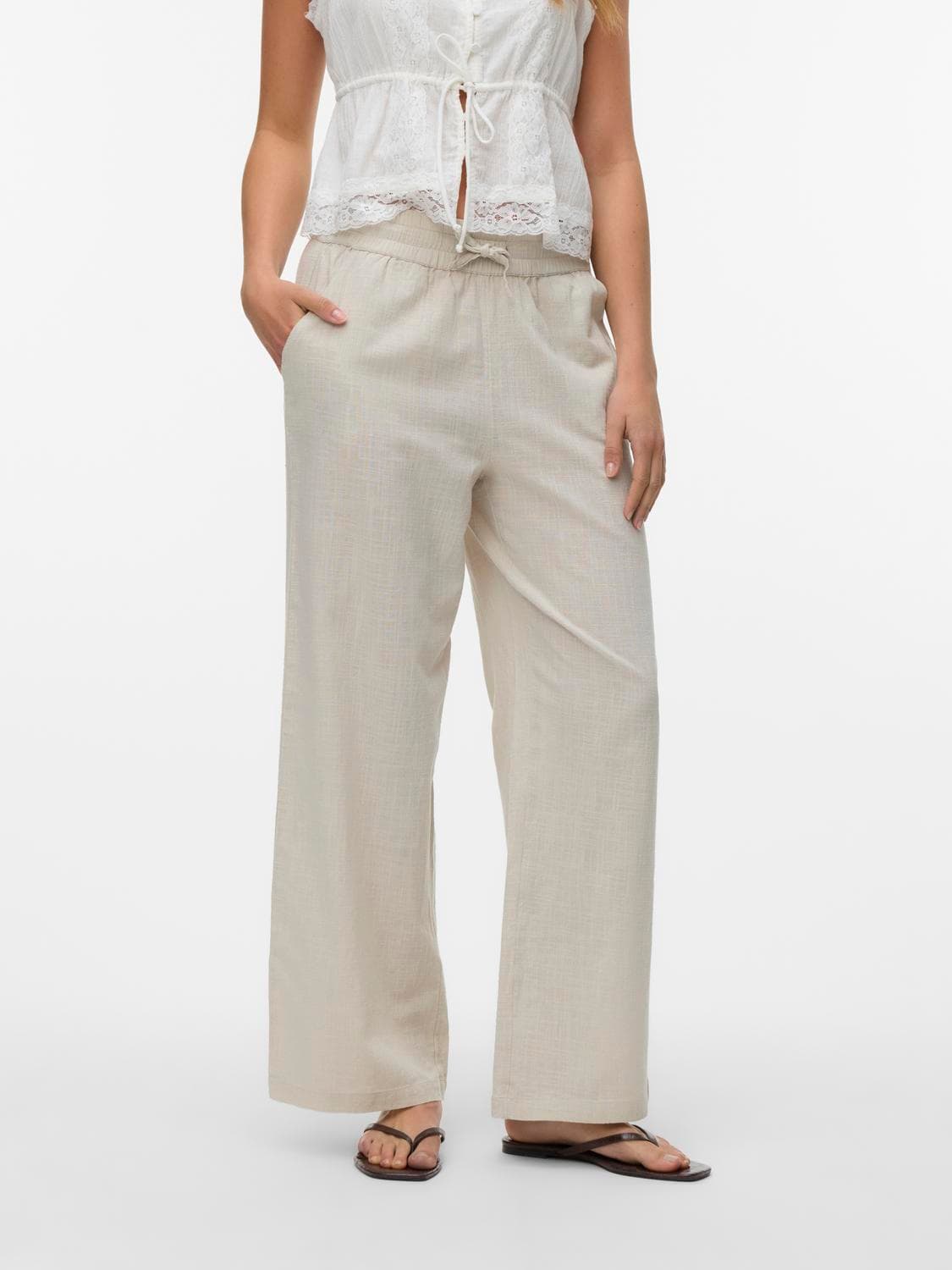 Vmcaia Mw Wide Pant Wvn Noos - Vero Moda