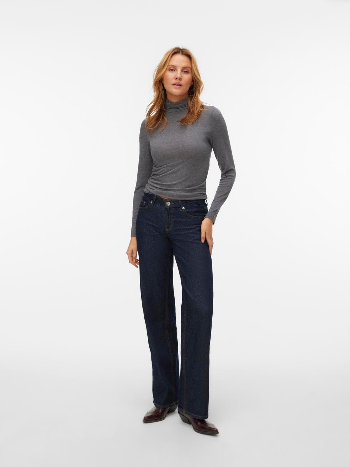Awglesha Ls Roll Neck Top Noos - Vero Moda