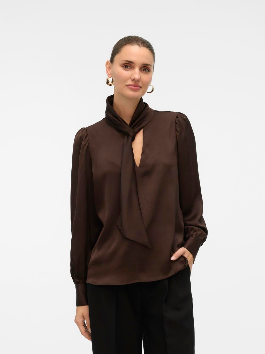 Vmnini Cia Ls Top Wvn Ga - Vero Moda