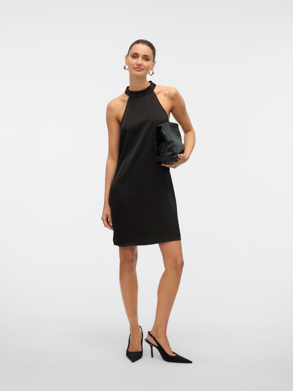 Vmelena Halter Neck Short Dress Wvn - Vero Moda