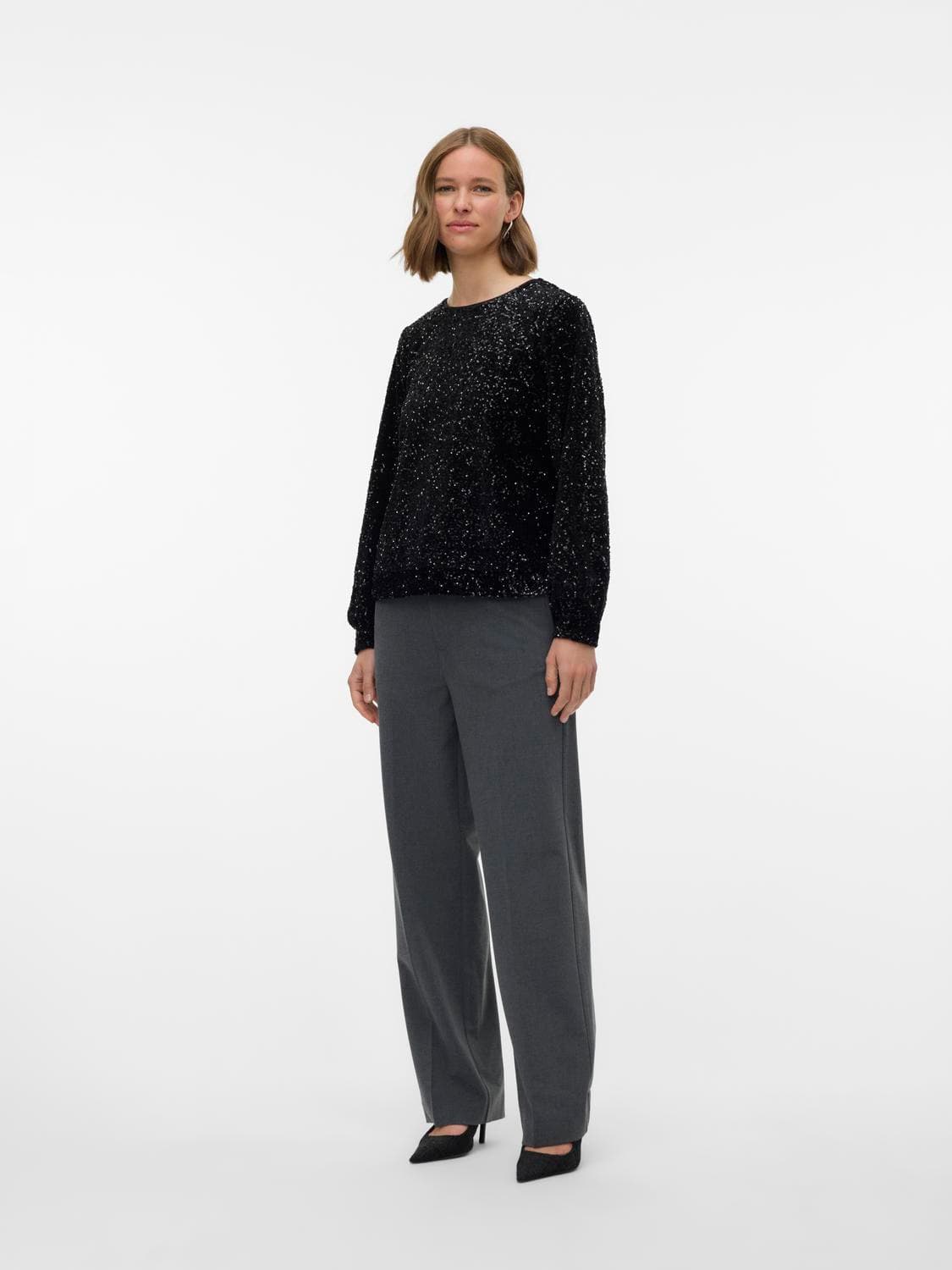 Vmhoka Sq L/S Sweatshirt Jrs Btq - Vero Moda