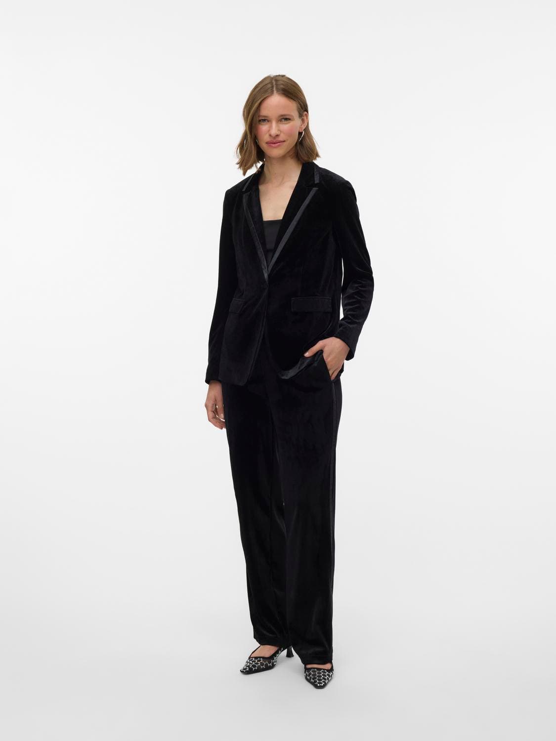 Vmhaven L/S Velvet Blazer Tlr Btq - Vero Moda