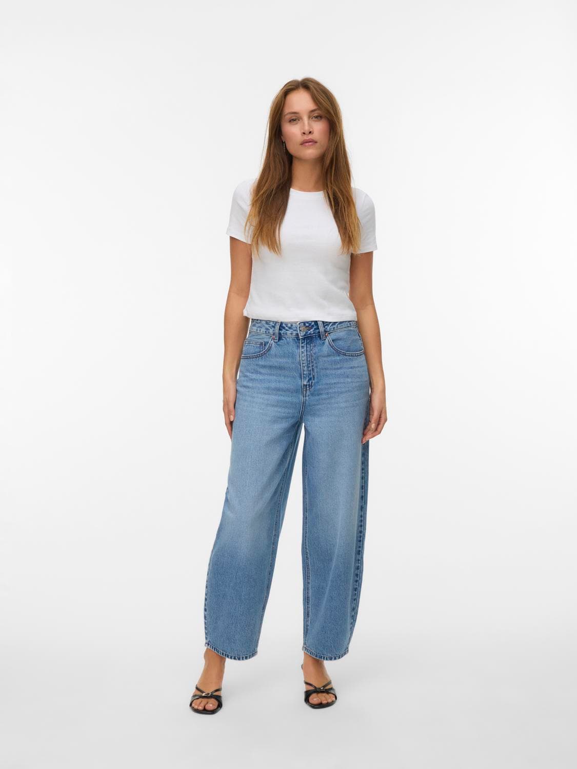 Vmbillie Hr Barrel Ank Jeans Li3154 Noos - Vero Moda