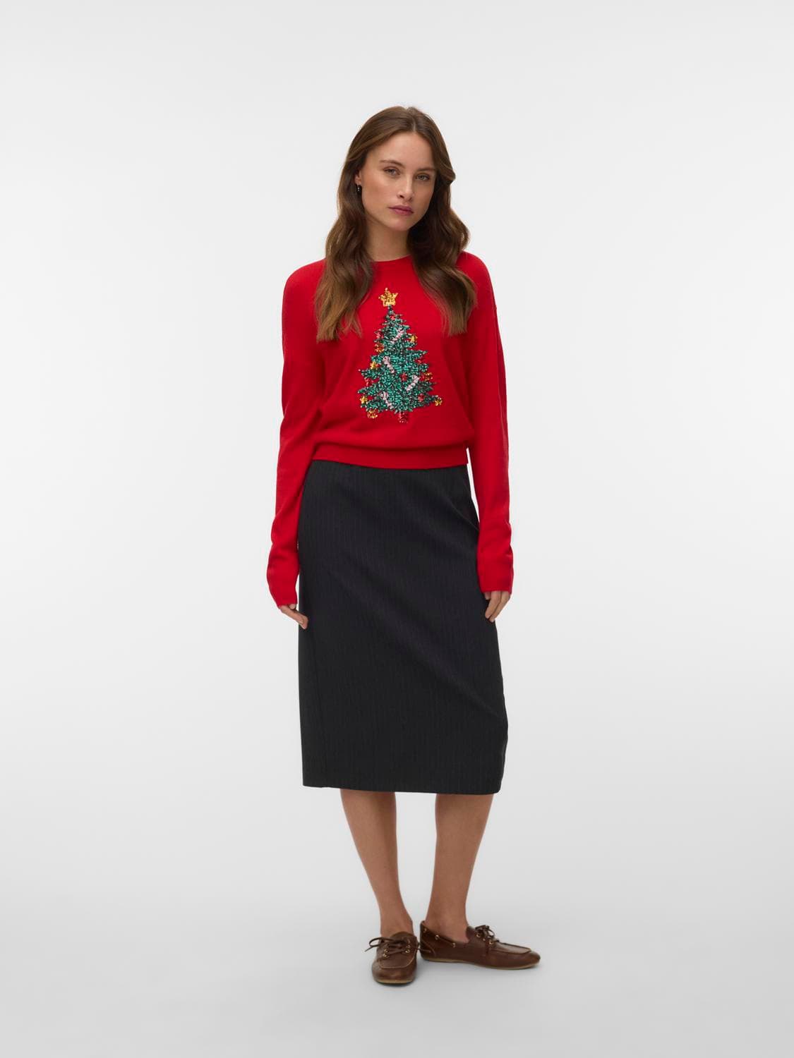 Vmnew Glitter Ls O-Neck Pull. Xmas Box - Vero Moda