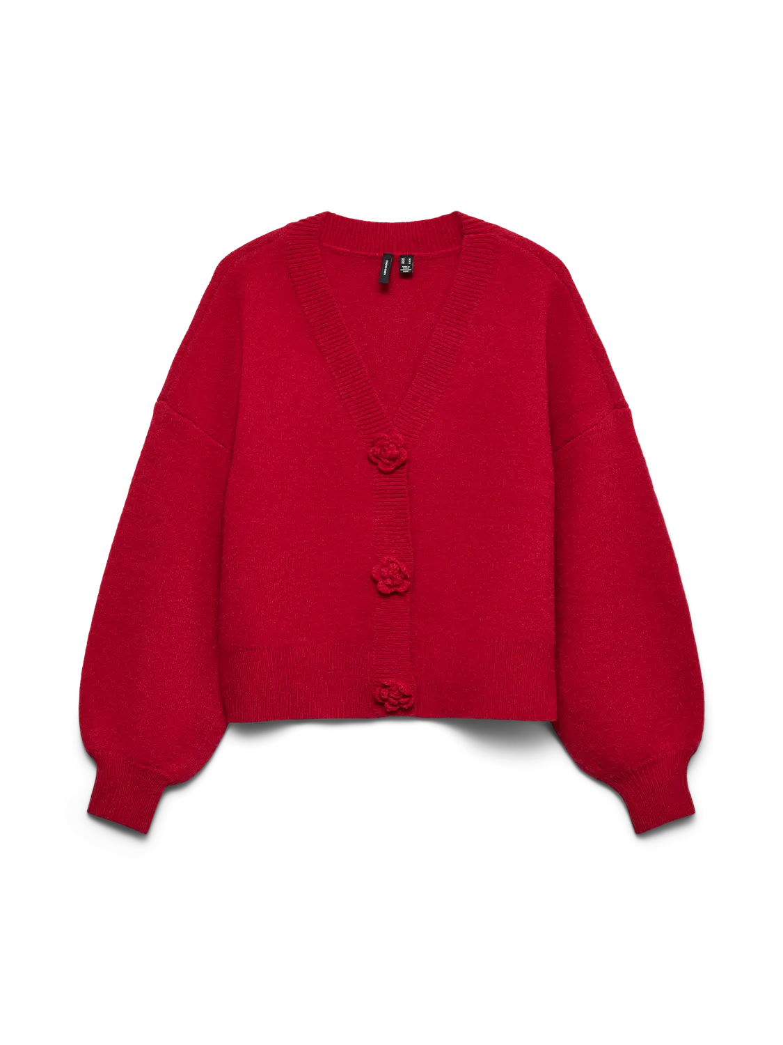 Vmcarrie Ls Rose Knit Cardigan Exp - Vero Moda