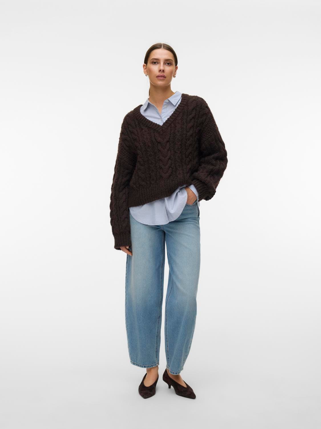 Vmbillie Hr Barrel Ank Jeans Li3151 Noos - Vero Moda