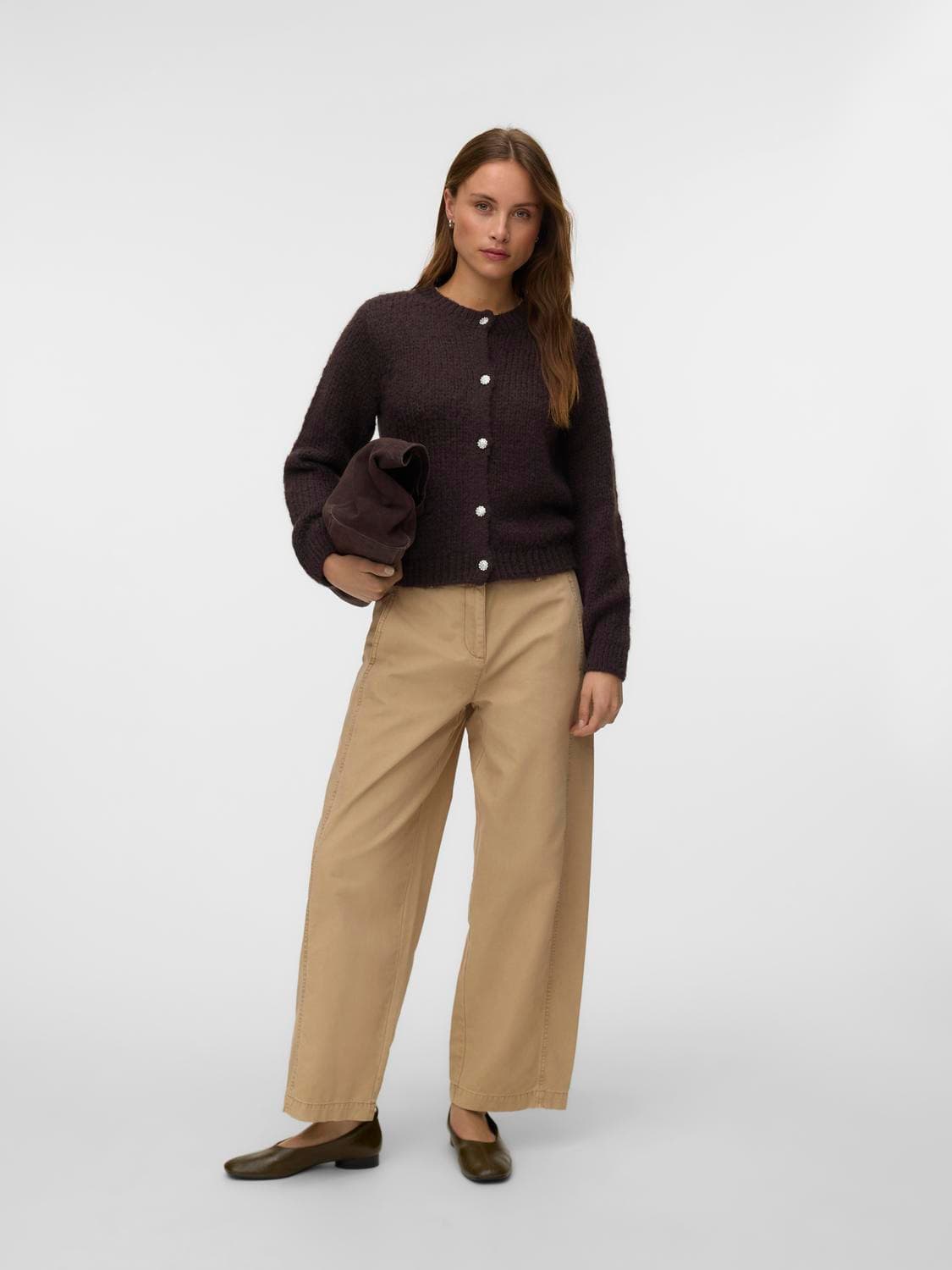 Vmmaybe Jewel Ls O-Neck Cardigan Noos - Vero Moda