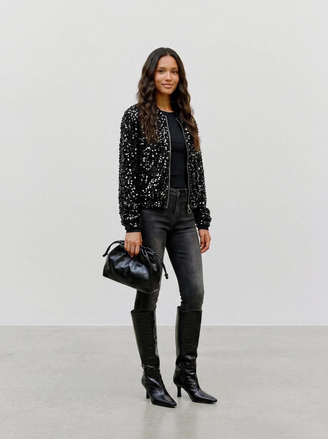 Vmbelle Ls Zip Sq Bomber Jrs - Vero Moda