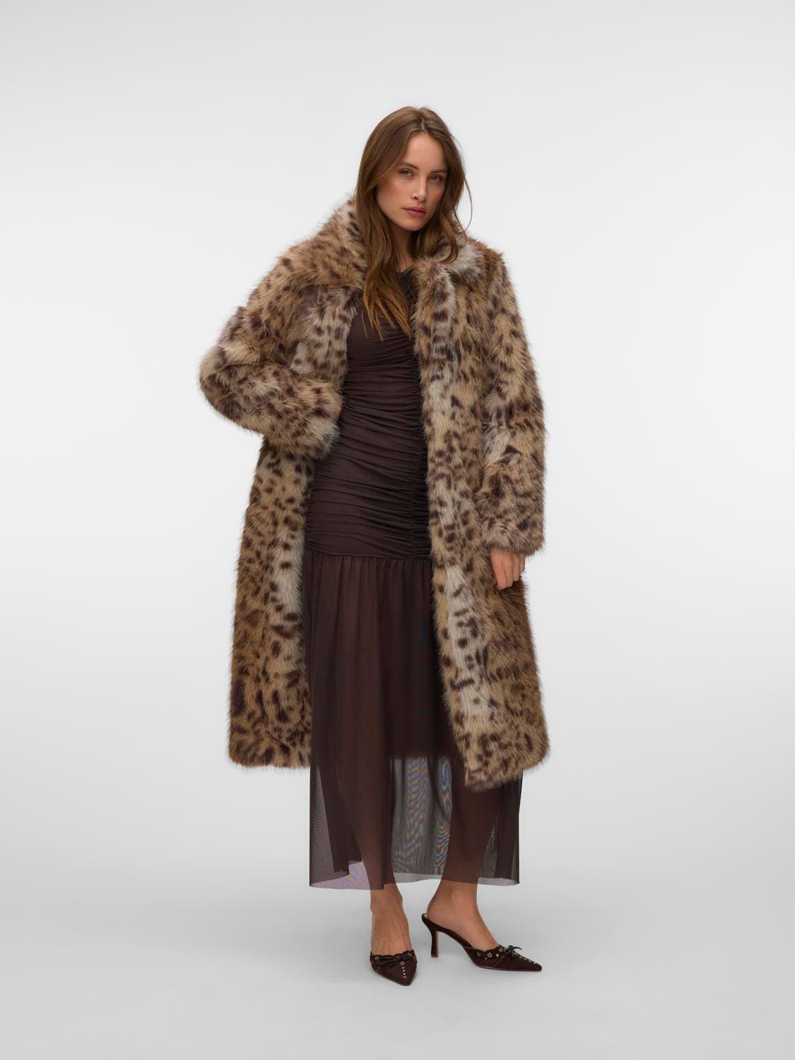 Vmcruella Leo Long Coat Exp - Vero Moda