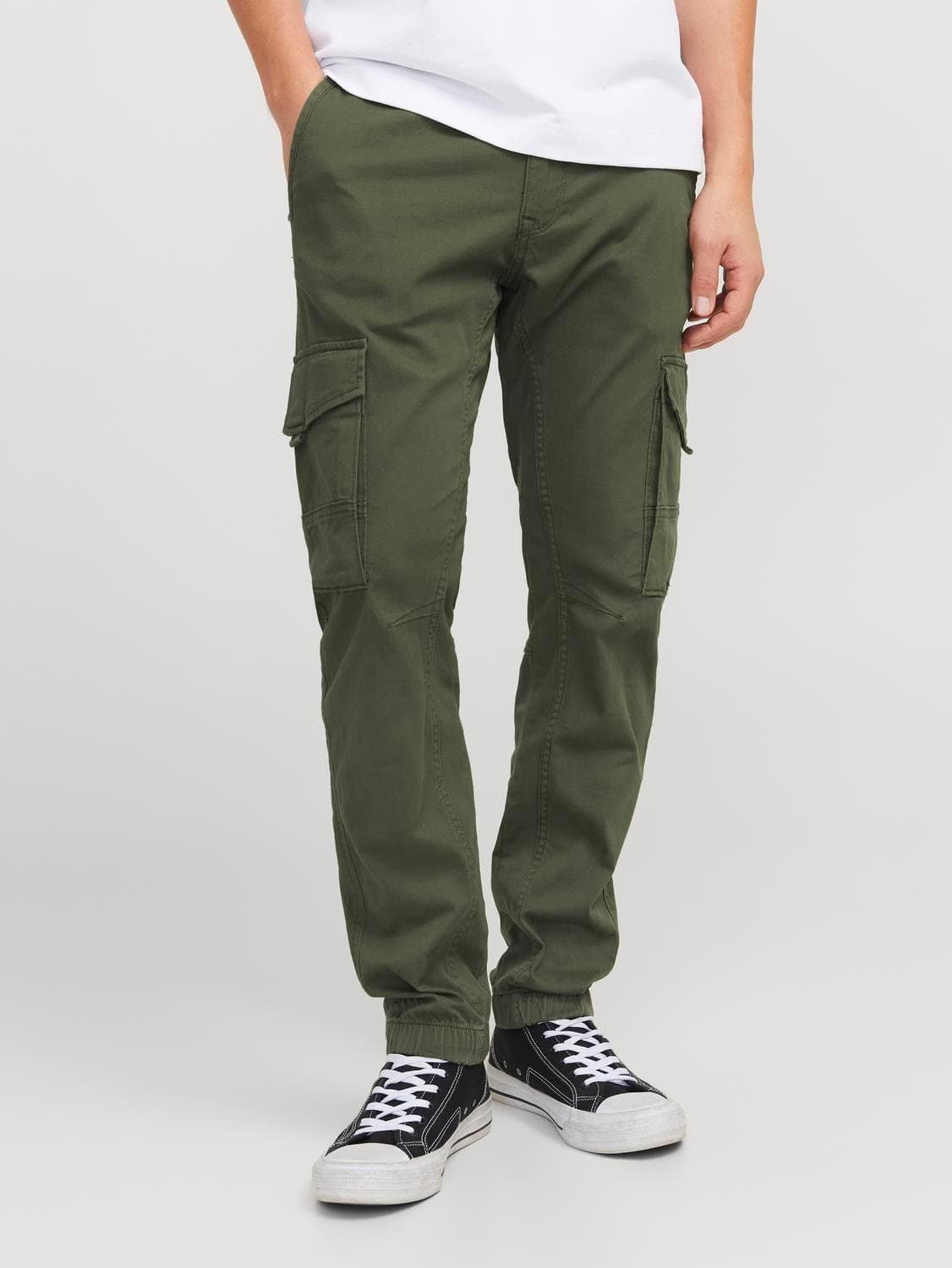 Paul Flake Cargo Buxur Olive Night - Jack & Jones