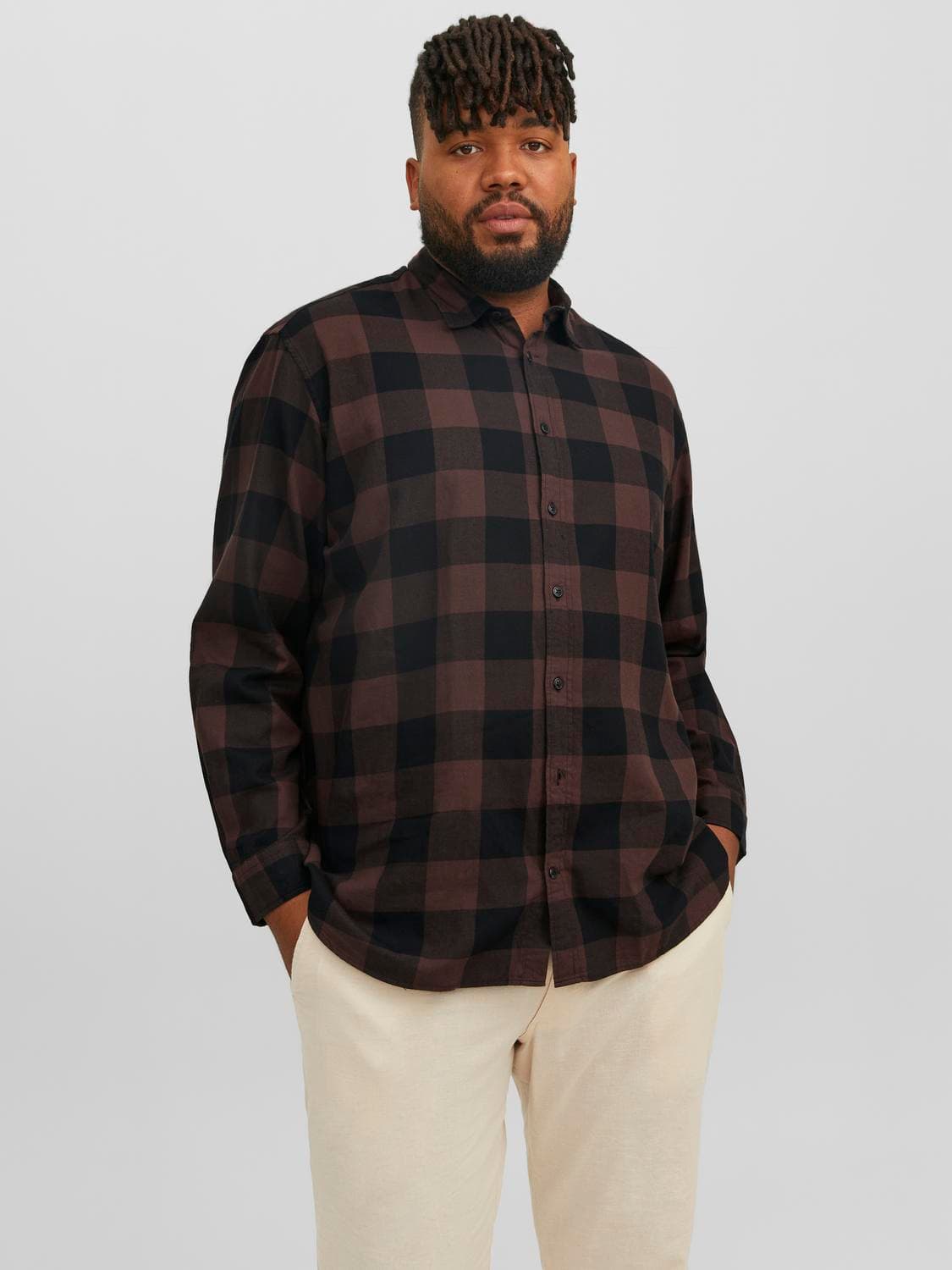 Gingham Skyrta Plus - Jack & Jones