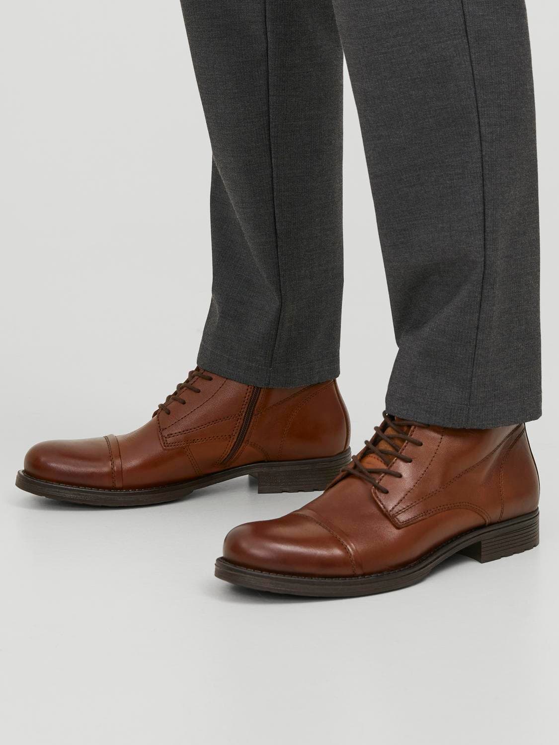 Jfwshaun Leather Boot Sn - Jack & Jones