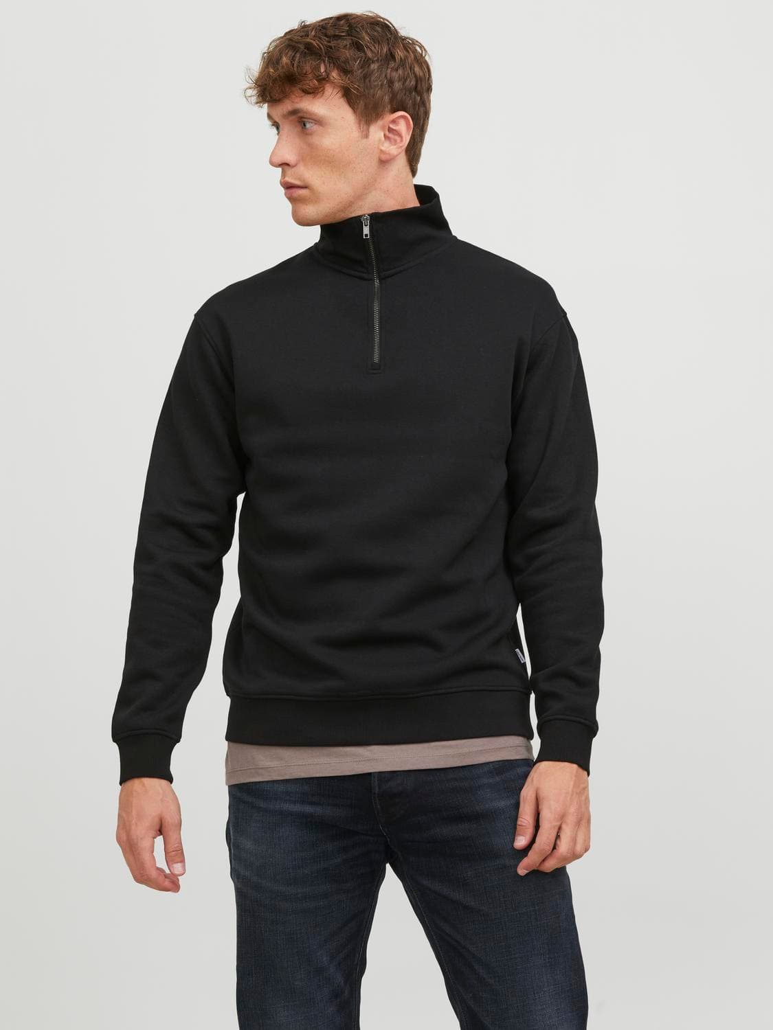 Jjebradley Sweat Half Zip Noos - Jack & Jones