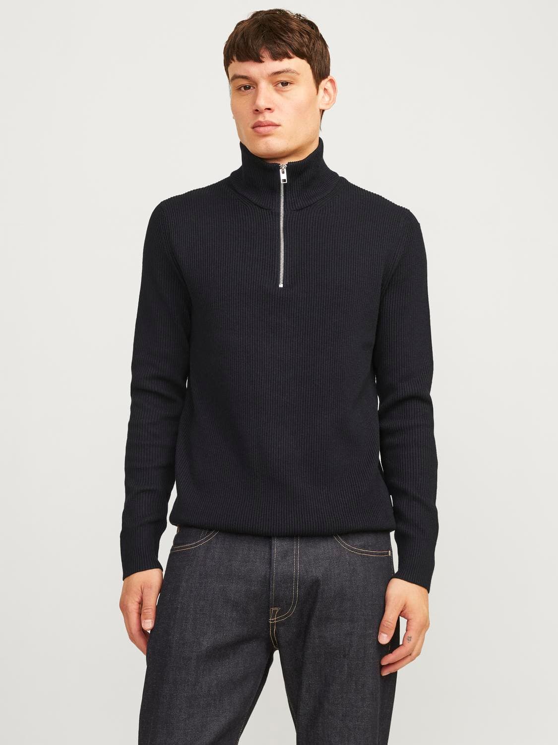 Jjeperfect Knit Half Zip Sn - Jack & Jones